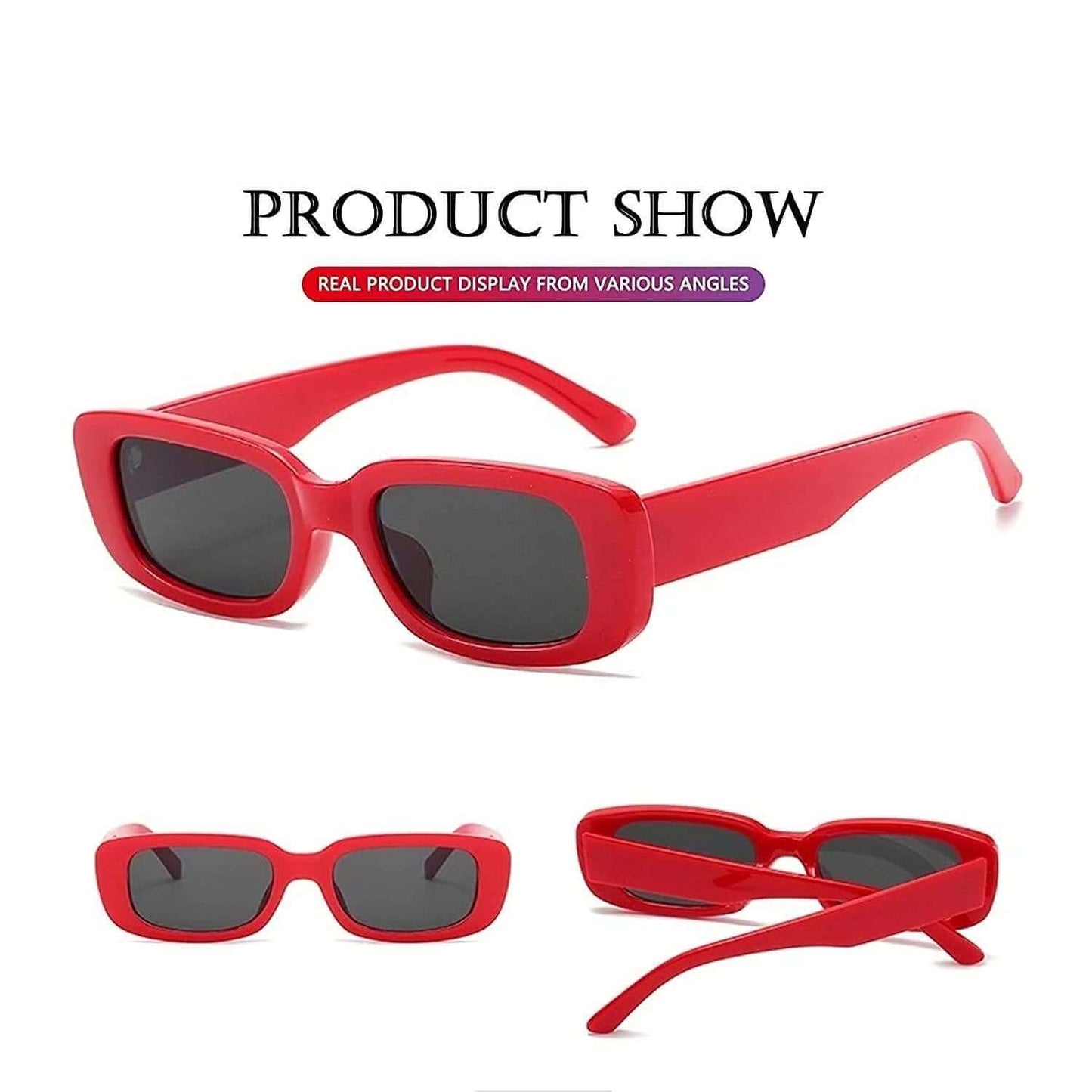 Unisex Free Size Rectangle Sunglasses- Brand Kiosk Store