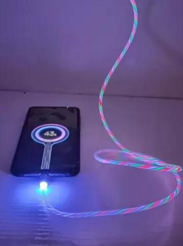 Fast 3 in 1 Multiple Pin With LED Light Magnetic Charging Charging Pad - Assorted color- Brand Kiosk Store