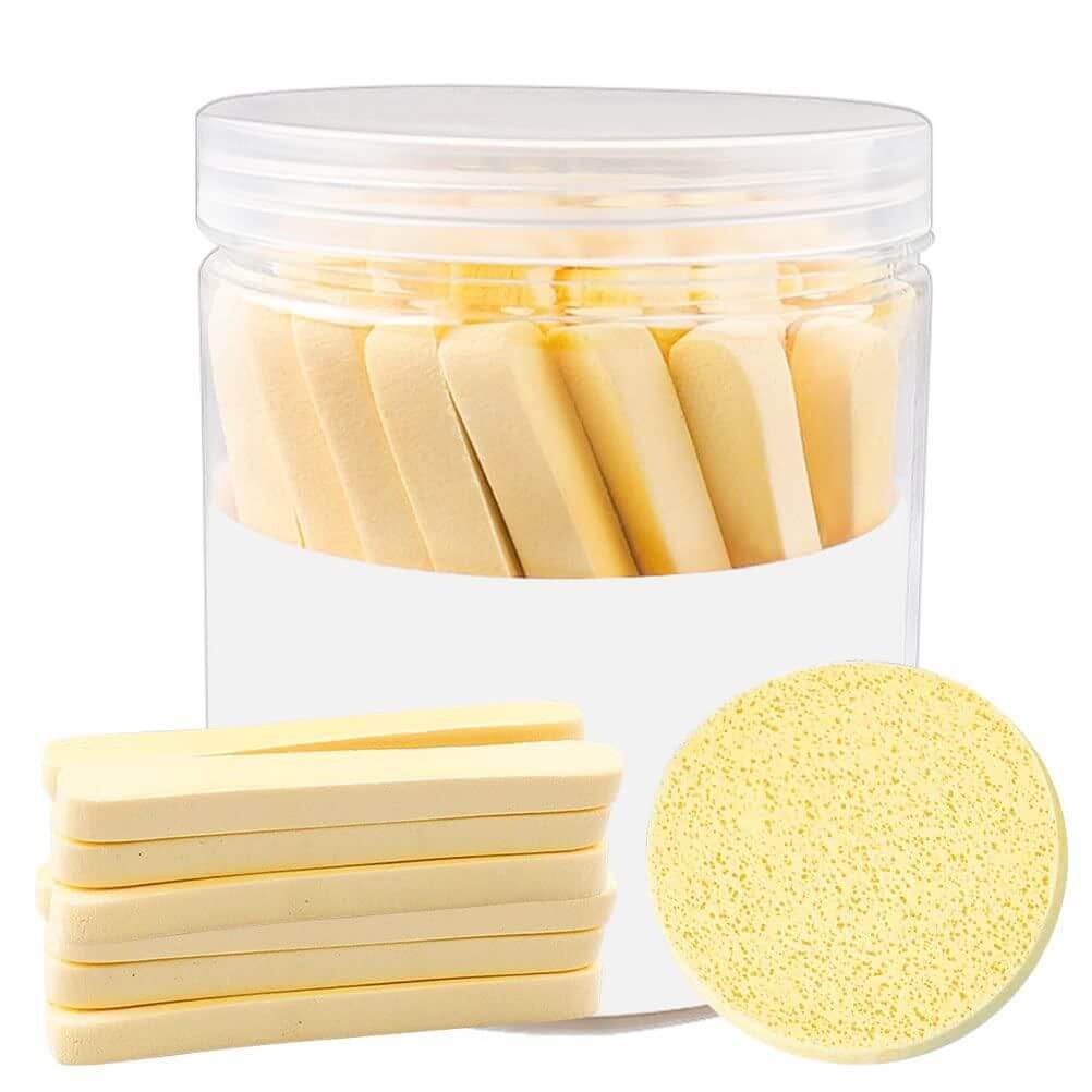 12 PCS Compressed Facial Sponge, Face Cleansing Sponges with Storage Container- Brand Kiosk Store