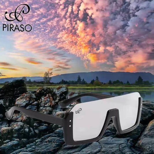 UV Protection Retro Square Sunglasses (Free Size) (For Men & Women, Silver)- Brand Kiosk Store