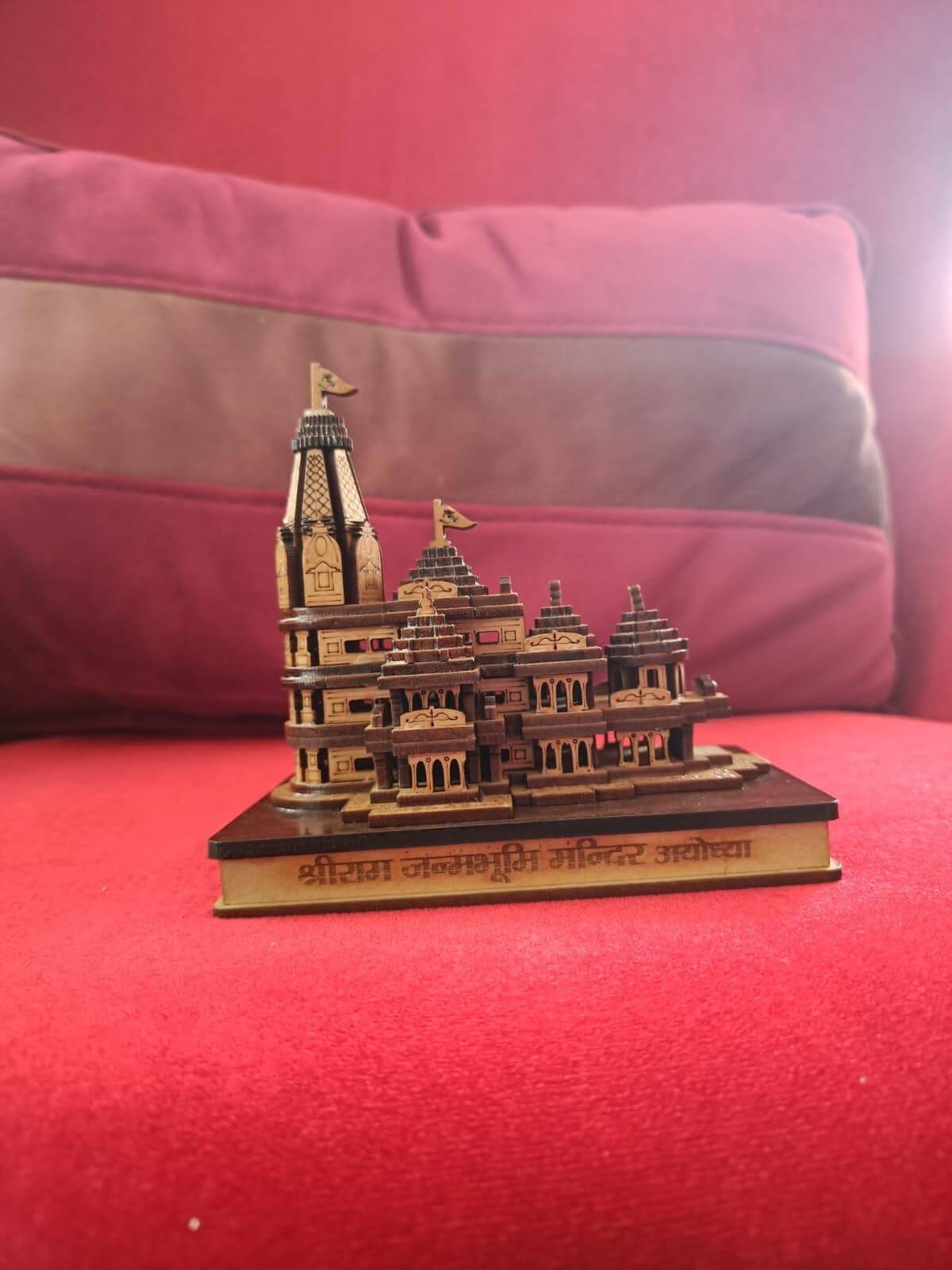 Shri Ram Mandir Ayodhya 3D Wooden Temple- Brand Kiosk Store