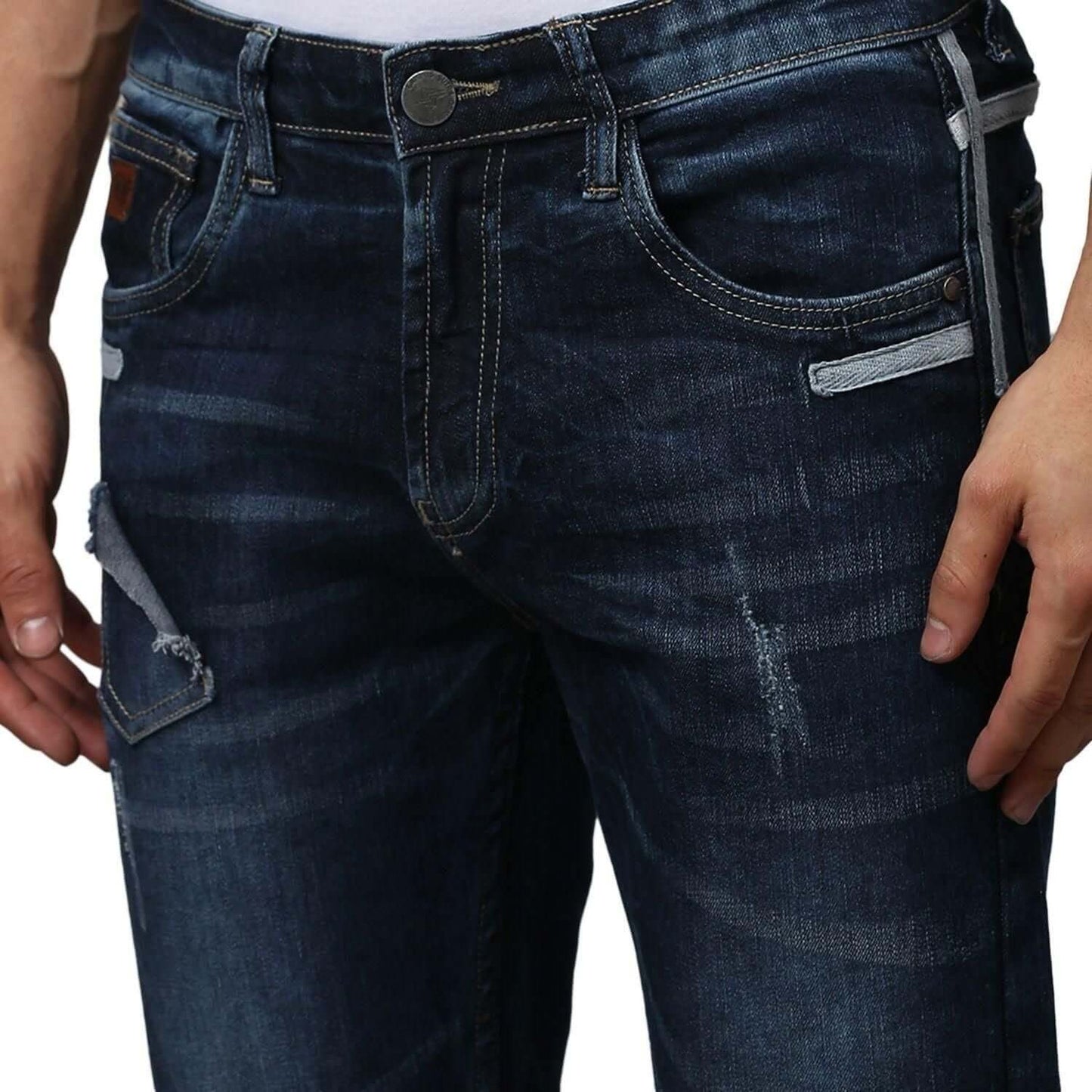 Campus Sutra Denim Rugged Slim Fit Jeans- Brand Kiosk Store