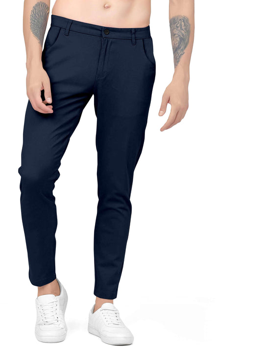 Men's Lycra Cotton Regular Fit Pant- Brand Kiosk Store