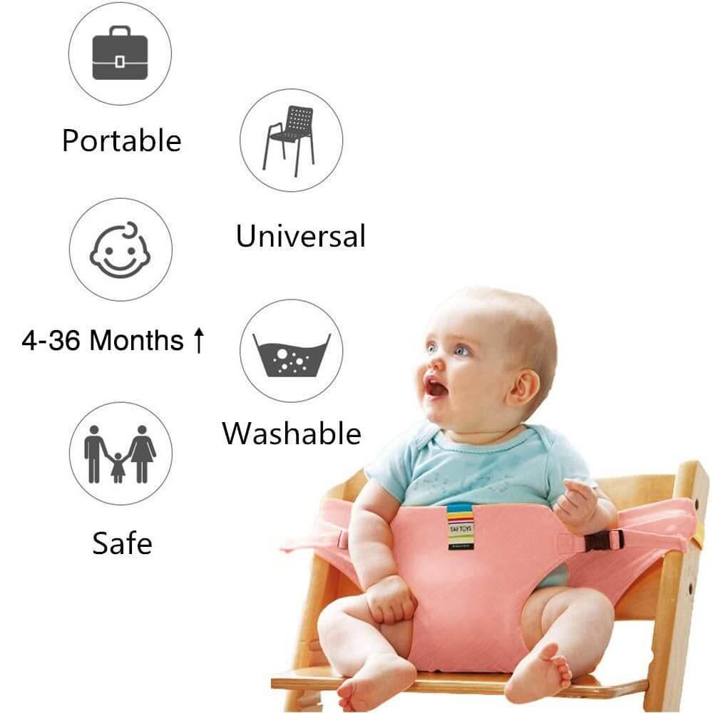 Seat for High Chair Baby Feeding Safety Seat with Strap- Brand Kiosk Store