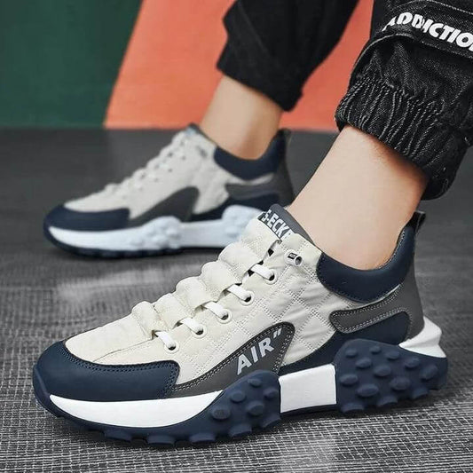 Men's Casual Shoes Thick Base Sneakers White- Brand Kiosk Store