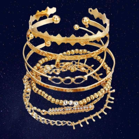 Beautiful American Diamond Bracelets ( Pack of 6)- Brand Kiosk Store