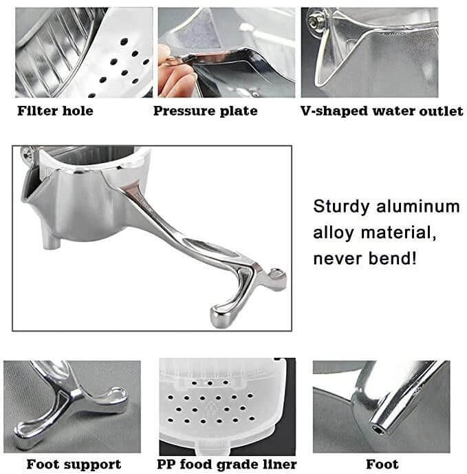 Manual Fruit Press Aluminum Squeezer/Juicer- Brand Kiosk Store