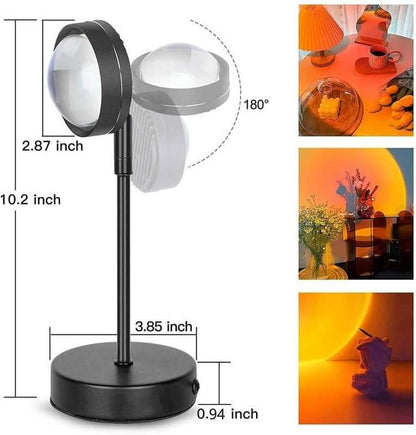 180 Degree Rotation Auto Ryde Sunset Projector Light- Brand Kiosk Store