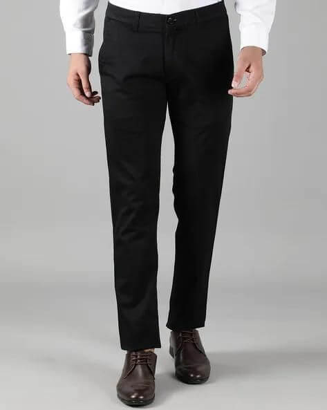 Solid Slim Fit Mens Formal Trouser- Brand Kiosk Store