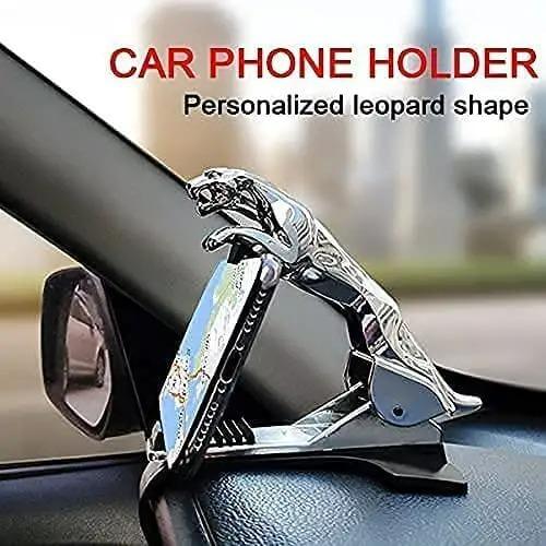 Jaguar Car Mobile Phone Mount Stand 360 Degree Rotation Adjustable Clip Holder( Assorted Color)- Brand Kiosk Store