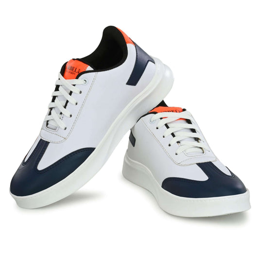 Airbell Navy Synthetic Leather Casual Sneakers for Men's- Brand Kiosk Store