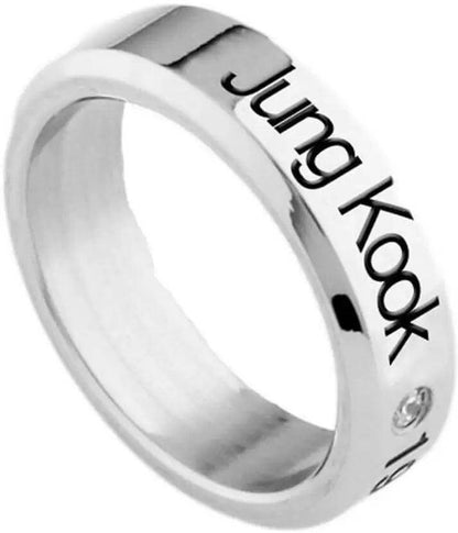 Titanium Stylish Look Unisex Ring Stainless Steel Silver Plated Ring- Brand Kiosk Store