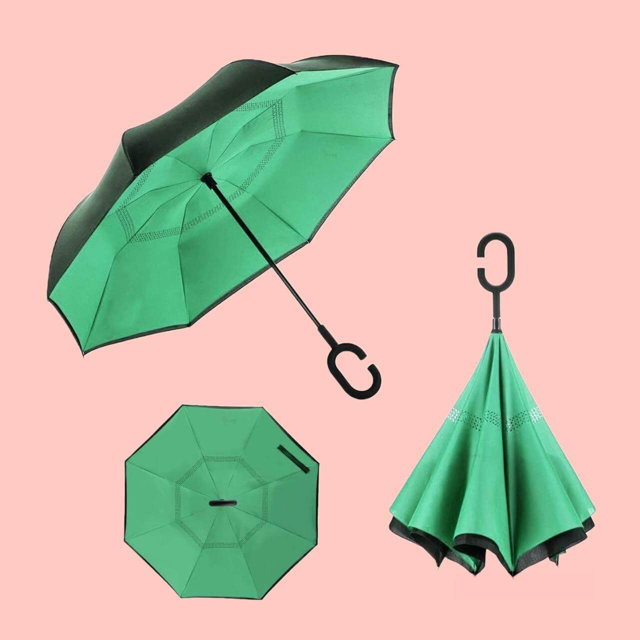 Double Layer Inverted Reversible Umbrella (Multicolor)- Brand Kiosk Store