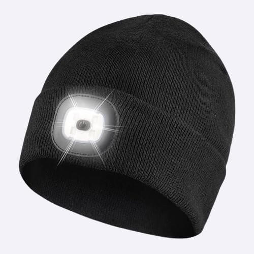 Unisex Hat Winter Warm Headlamp Cap with 3 Brightness Light- Brand Kiosk Store