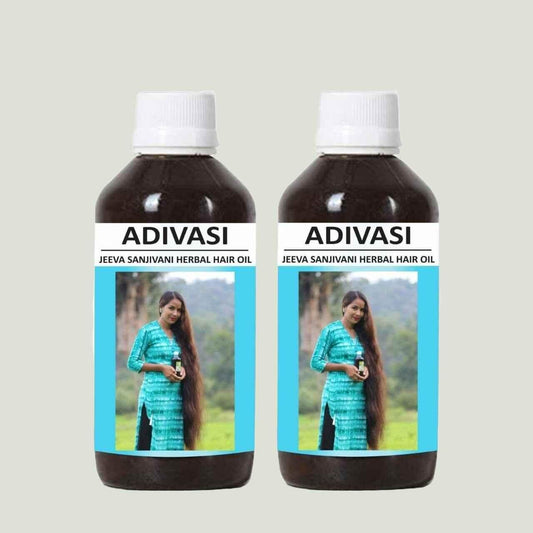 Adivasi Jeeva Sanjivani Herbal Hair Oil 125ml (Pack of 2)- Brand Kiosk Store