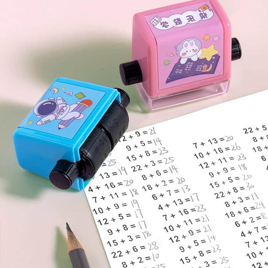 Roller Design Digital Teaching Stamp, Math Stamps Practice Tools Within 100 Supplies Educational for Preschool All Arithmetic- Brand Kiosk Store