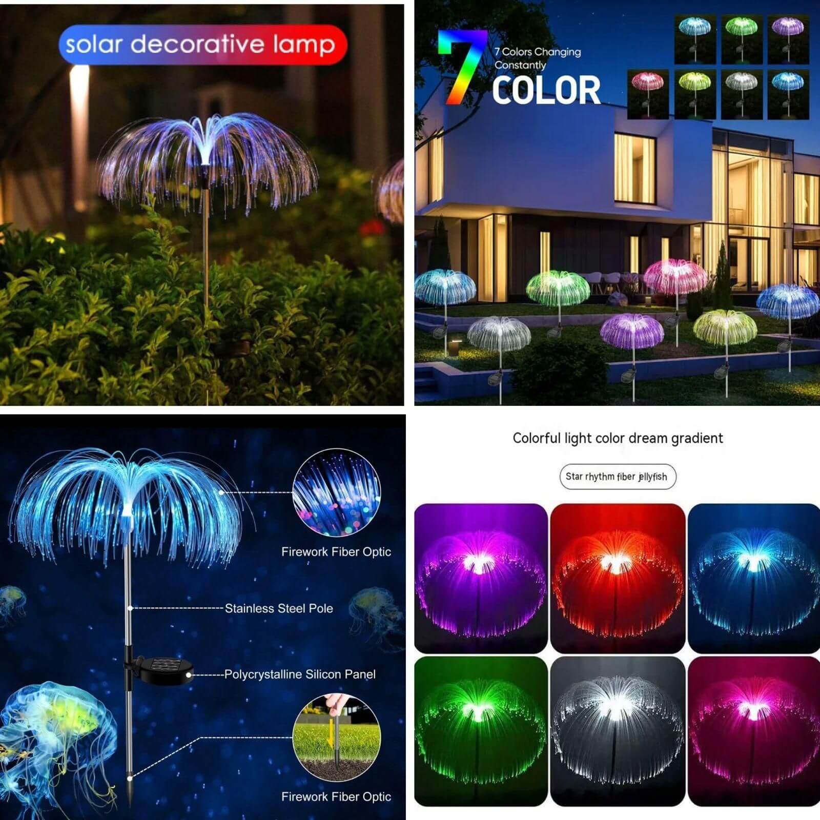 Changing Solar Waterproof Flower Lights- Brand Kiosk Store