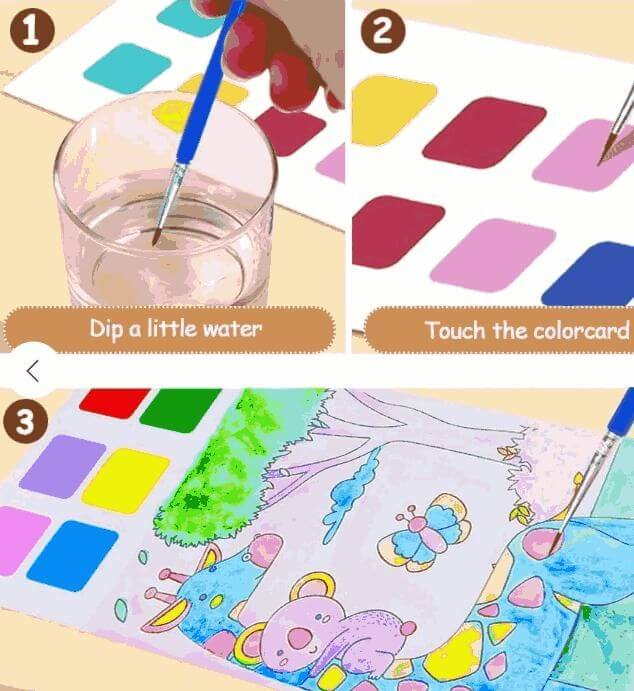 Water Coloring Books (3 pcs)- Brand Kiosk Store