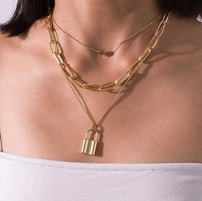 Gold Plated Stylish Necklace- Brand Kiosk Store