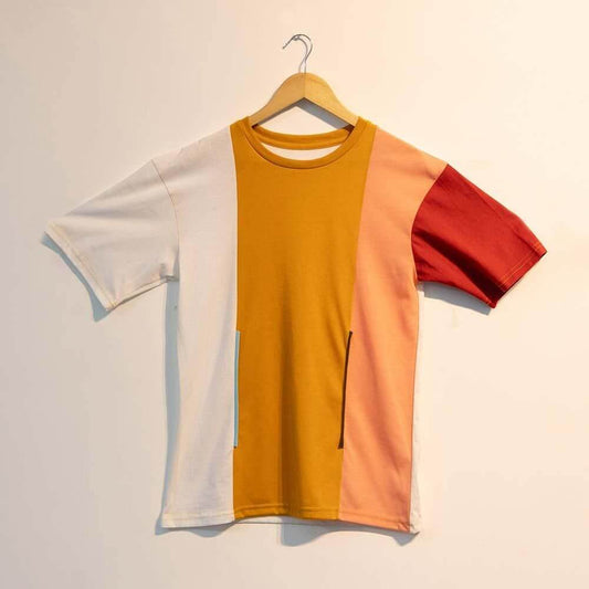 Men's Colourblock Rounds Neck T-shirts- Brand Kiosk Store