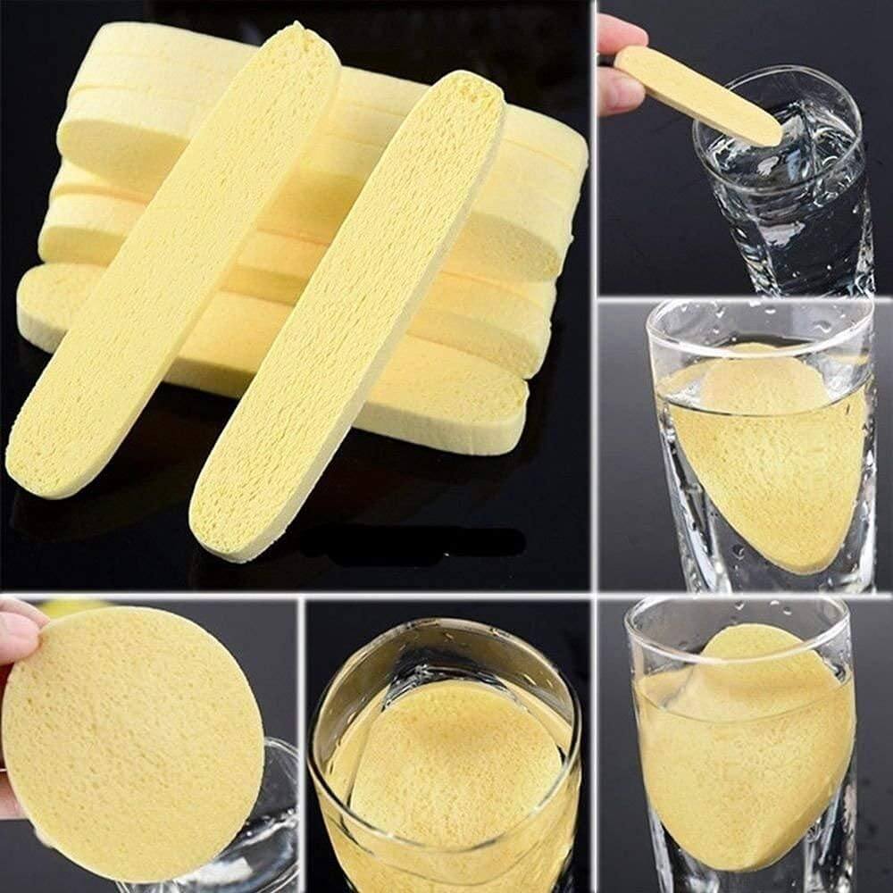 12 PCS Compressed Facial Sponge, Face Cleansing Sponges with Storage Container- Brand Kiosk Store