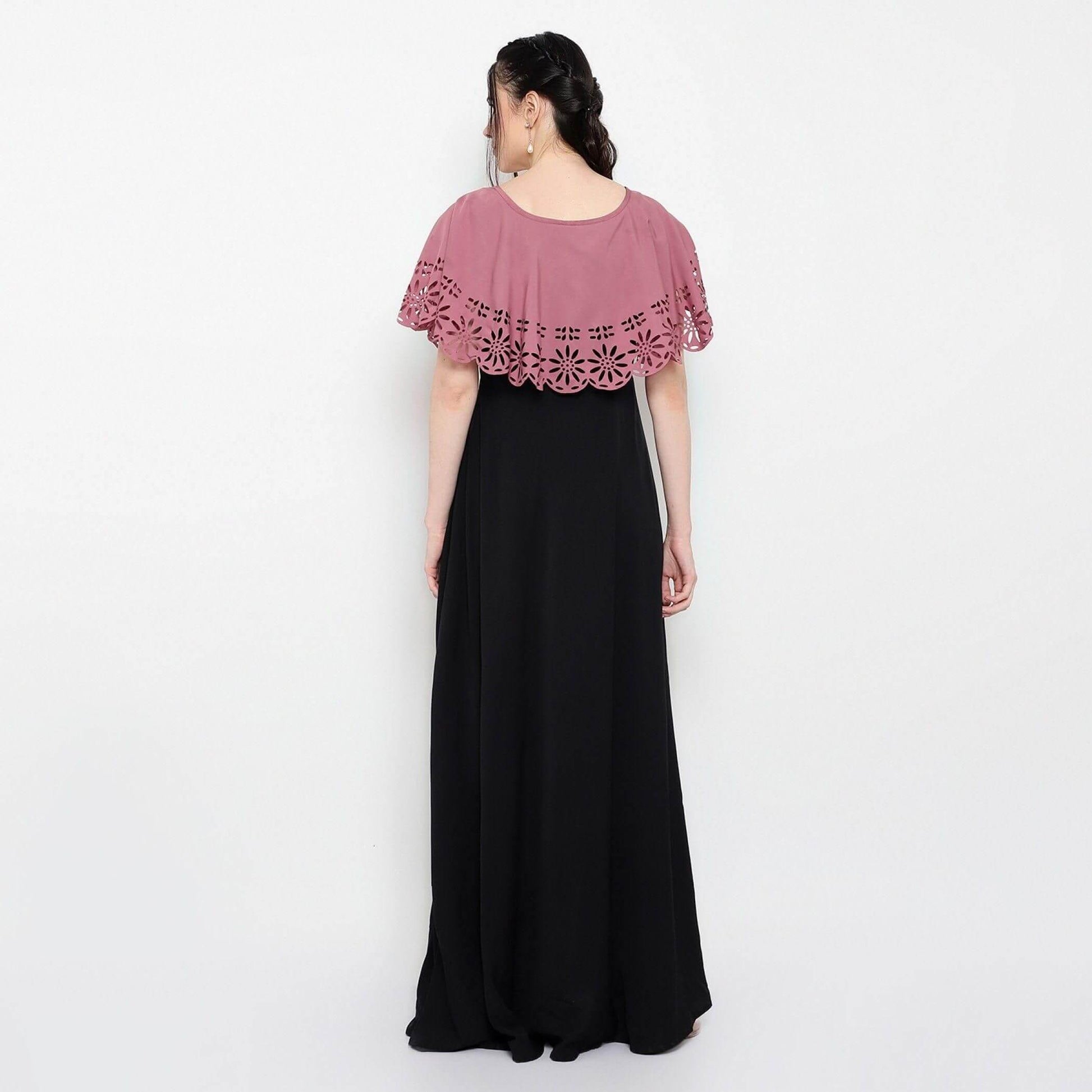 Women's Crepe Solid Maxi Dress- Brand Kiosk Store