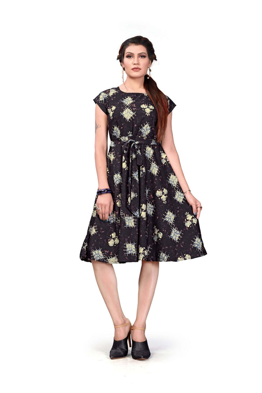 Luxurious Printed American Crepe Kurti- Brand Kiosk Store