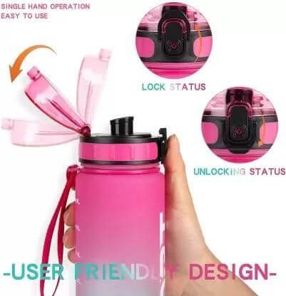 Sport Print Water Bottle Gym Water Bottle For Outdoor- Brand Kiosk Store