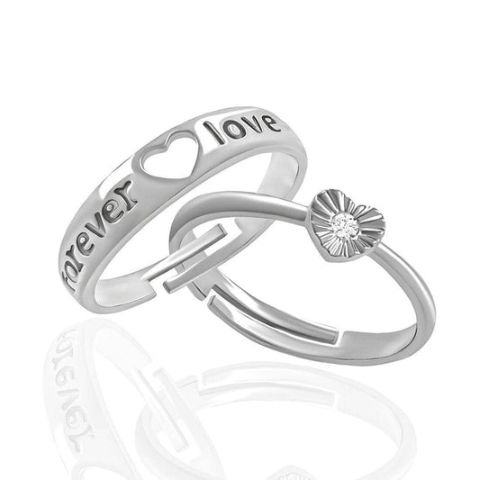 Latest Silver Plated Couple Rings- Brand Kiosk Store