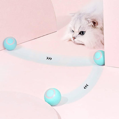 Rotating Cat Toy Ball, Interactive Cat Toys Rechargeable Rotating Ball with LED- Brand Kiosk Store