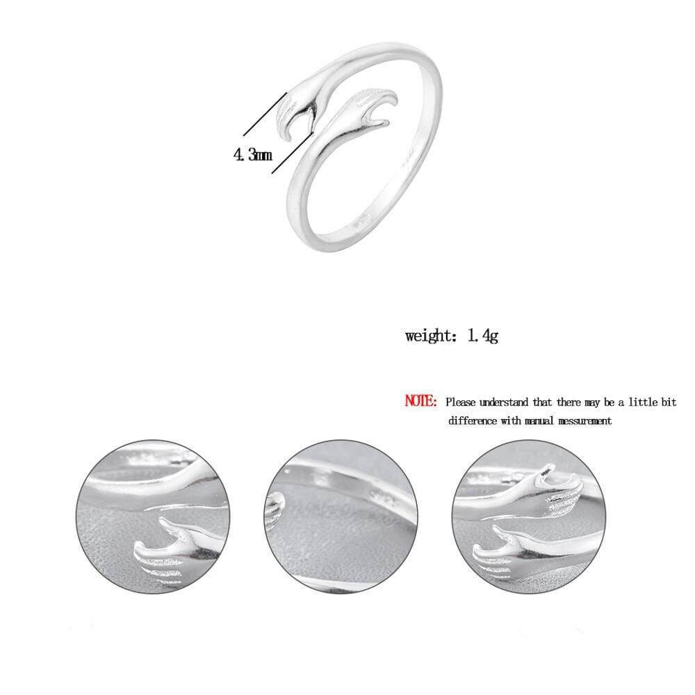 Titanium Stylish Look Women Ring Stainless Steel Silver Plated Ring- Brand Kiosk Store