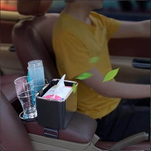 Multifunctional Vehicle-Mounted Tissue Coffee Cup Drink Holder Box- Brand Kiosk Store