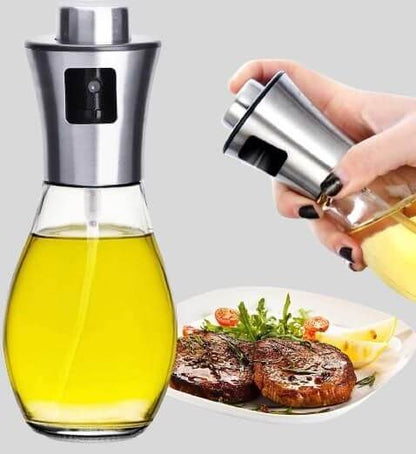 Oil Sprayer for Cooking, Refillable Stainless Steel Oil Dispenser- Brand Kiosk Store