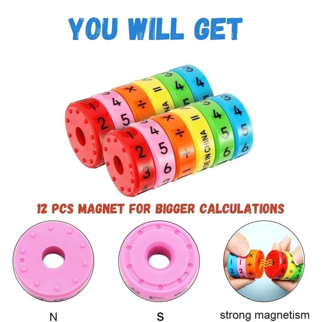 Math Wheel For Kids Education(Pack Of 1 )( 6 pieces)- Brand Kiosk Store