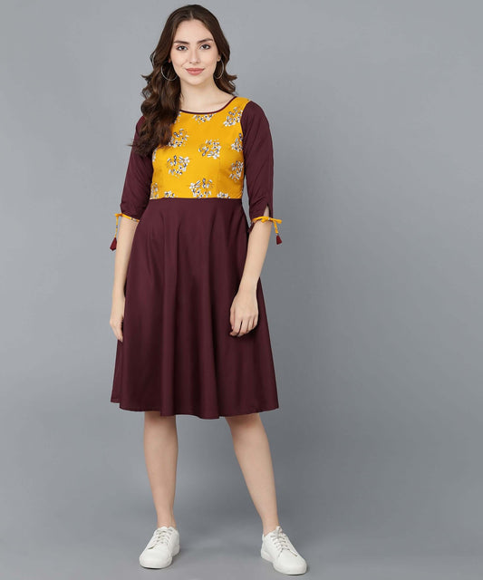 Unique Printed American Crepe Kurti- Brand Kiosk Store