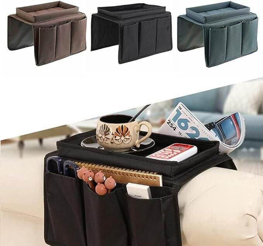 Couch Sofa Armrest Organizer Cup Holder Tray- Brand Kiosk Store