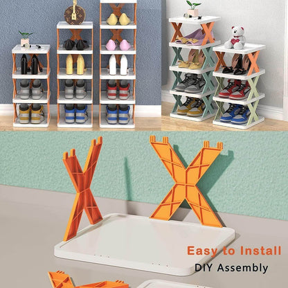 Smart Foldable Shoes Shelf 5 Tier Shoe Rack- Brand Kiosk Store