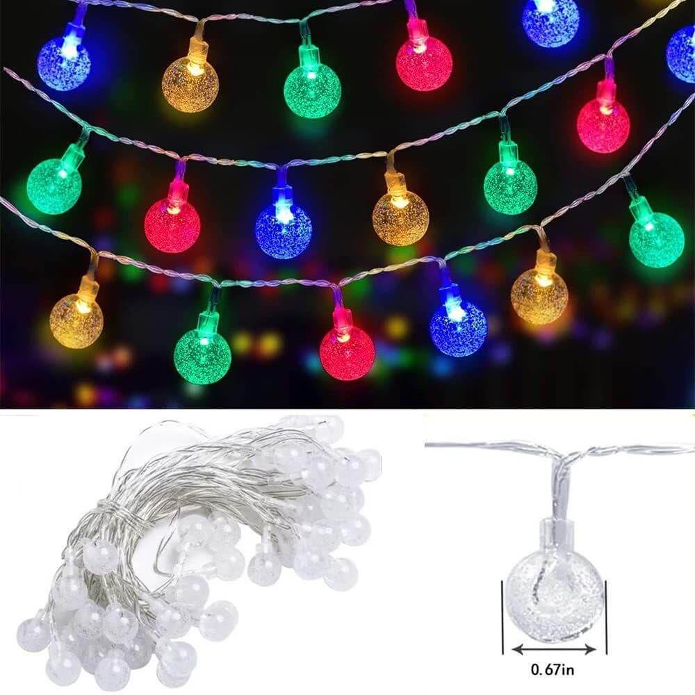 14 LED Crystal Bubble Ball String Fairy Lights For Decoration (Multicolor)- Brand Kiosk Store