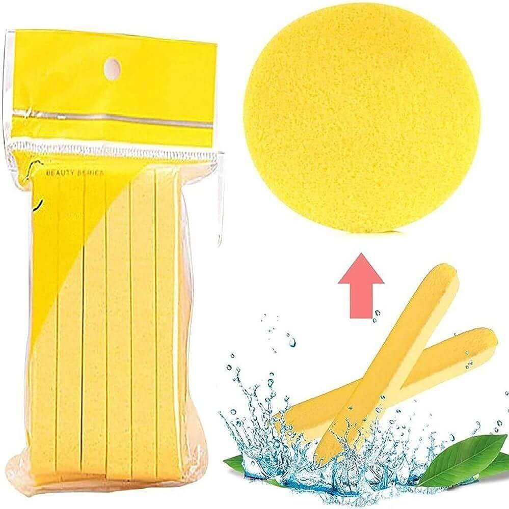 12 PCS Compressed Facial Sponge, Face Cleansing Sponges with Storage Container- Brand Kiosk Store