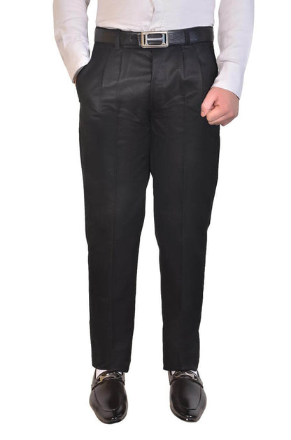 Cotton Solid Regular Fit Formal Trousers- Brand Kiosk Store