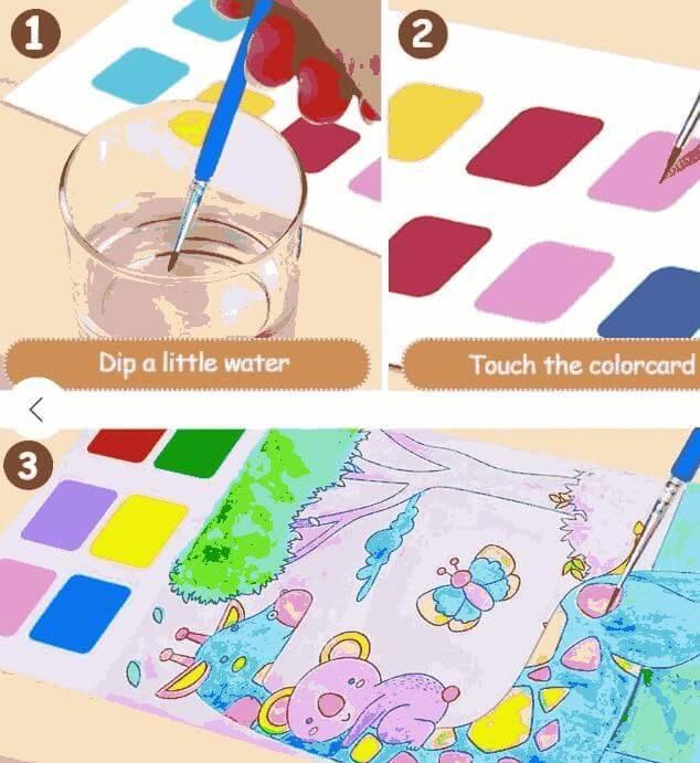 Water Coloring Books (3 pcs)- Brand Kiosk Store