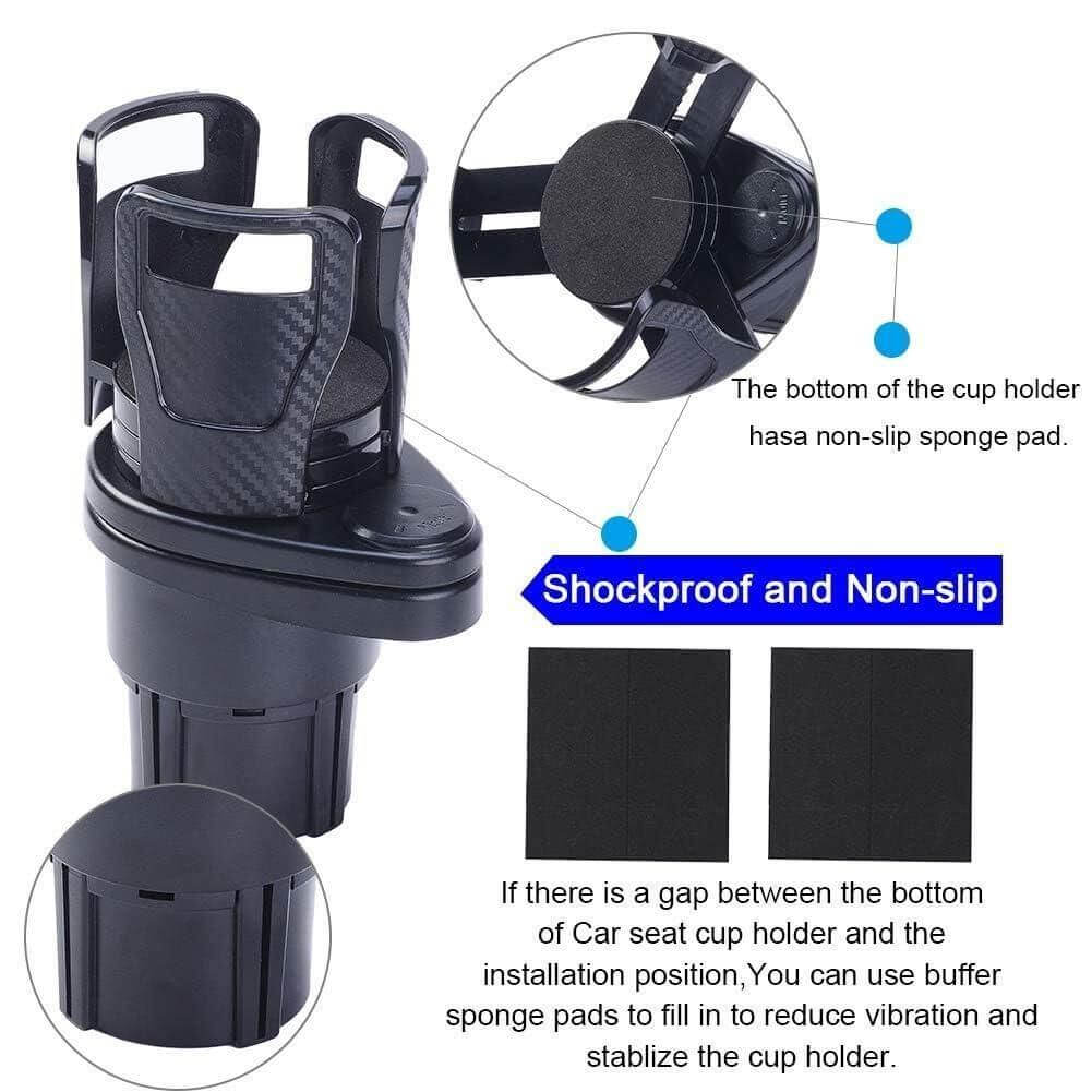 2 in 1 Multifunctional Car Drink Cup Holder Organizer- Brand Kiosk Store