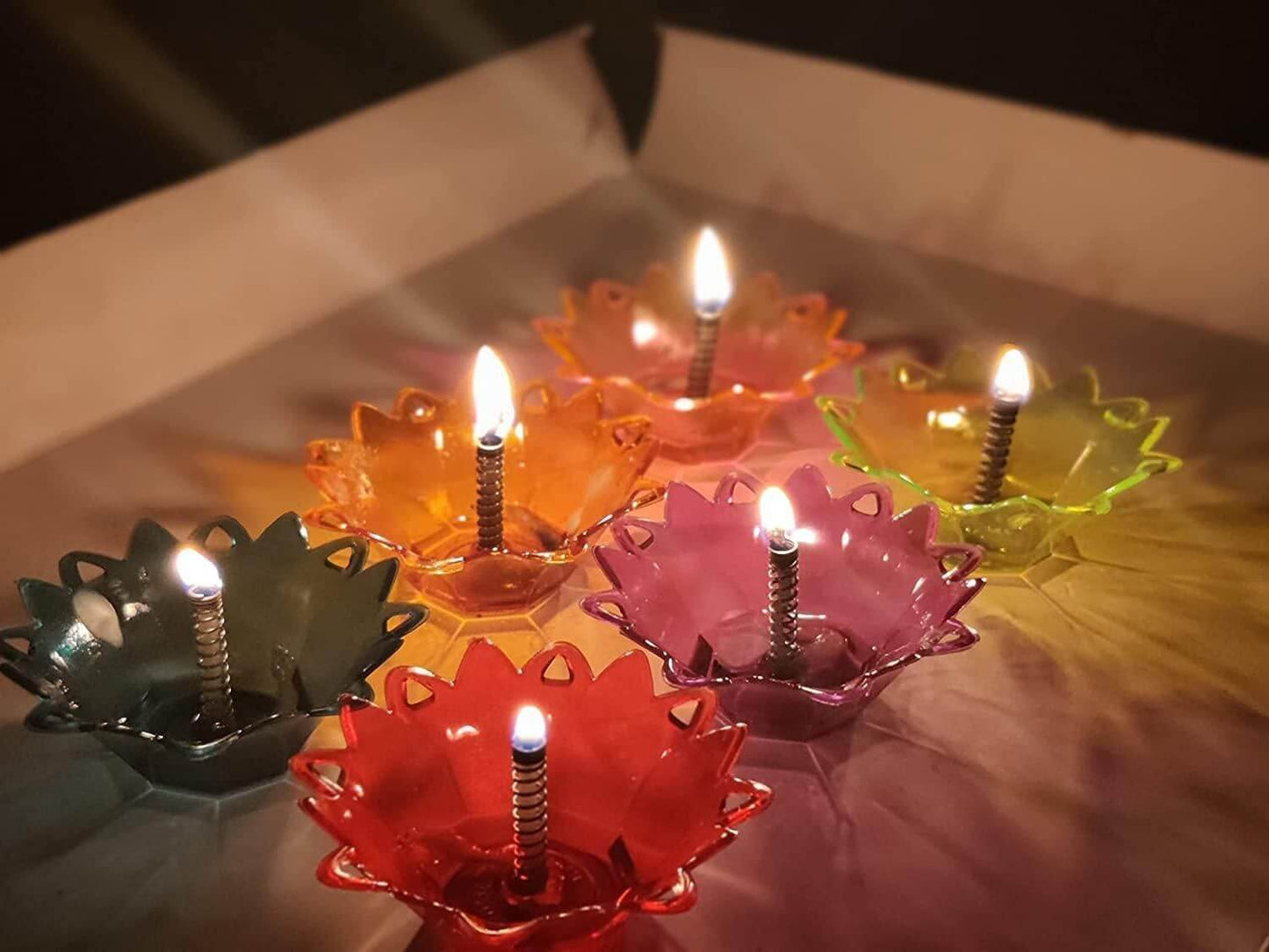 Set of 12 and set of 24 3D Reflection Diya- Brand Kiosk Store