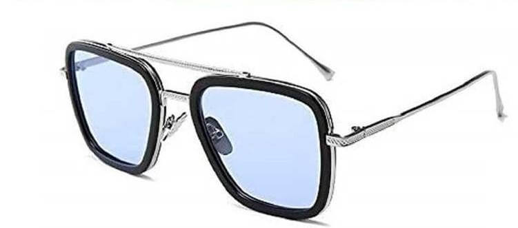 Square Sunglasses Silver Frame- Brand Kiosk Store