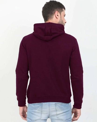 Cotton Solid Full Sleeves Mens Hoodie- Brand Kiosk Store