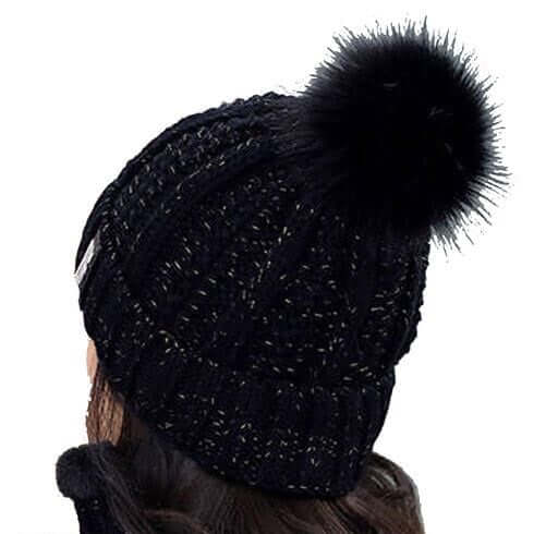 Women's Winter Soft Warm 1 Set Snow Proof Ball Cap / Woolen Beanie Cap with  Scarf