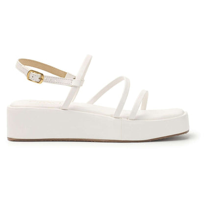 Kiravi Multi Strap White Wedges- Brand Kiosk Store