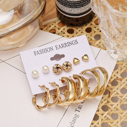 Combo Pack Of Earrings(Pack Of 6)- Brand Kiosk Store