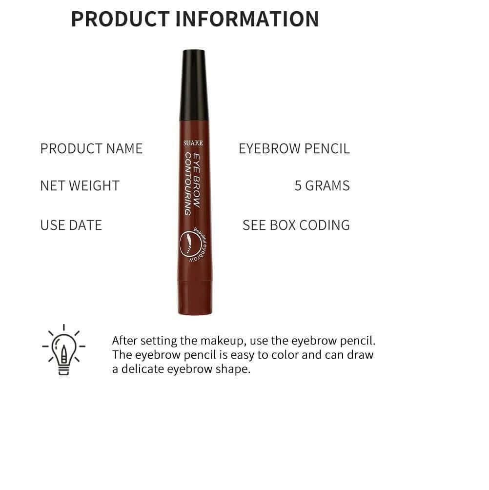 Waterproof 4 Points Microblading Eyebrow Pen with a Micro-Fork Tip Applicator- Brand Kiosk Store