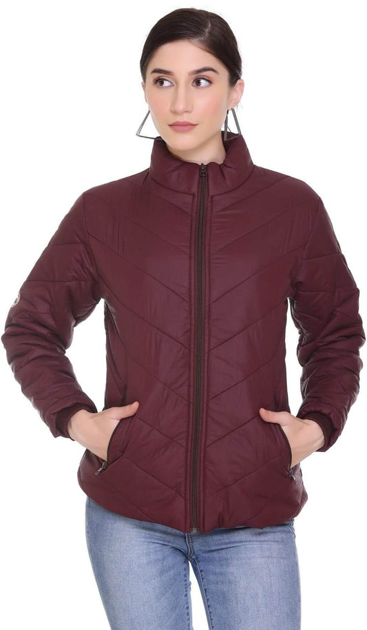 Women Self Design Casual Jacket- Brand Kiosk Store